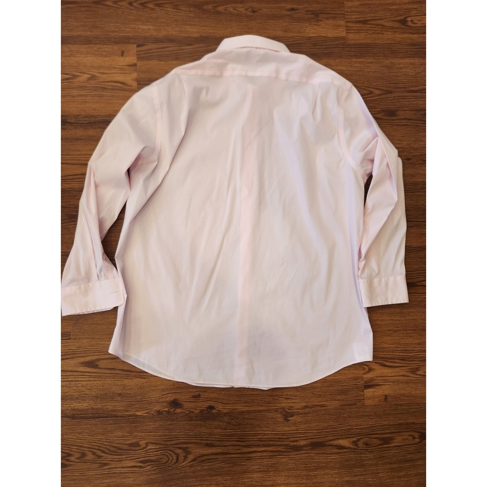 Lauren Ralph Lauren Mens Pink Slim Fit Stretch Dress Shirt 17.5 32/33 XL - Picture 5 of 7